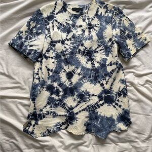Alexander wang leather tie dye top